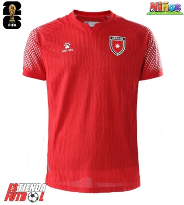 Jordania Segunda Equipación Niños Mundial 2026 Manga Corta (+ Pantalones cortos)